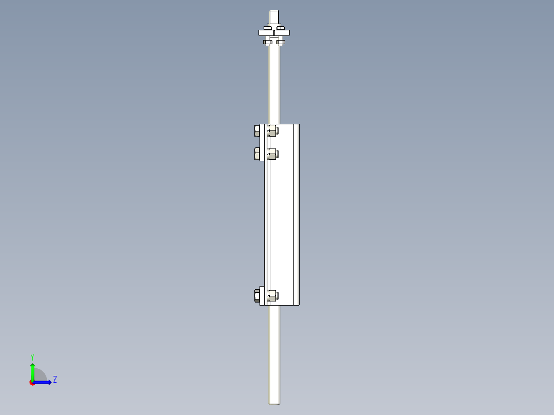 TD75型带式输送机螺旋拉紧装置 TD1D1左视图