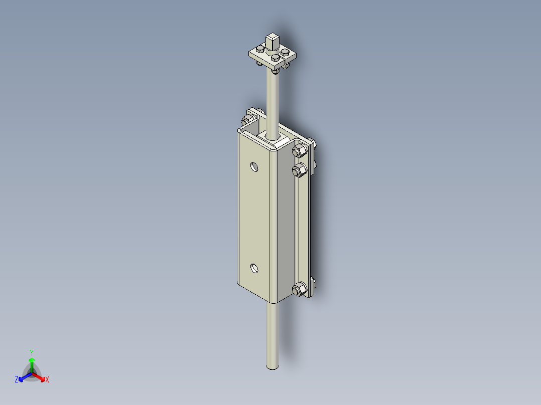 TD75型带式输送机螺旋拉紧装置 TD1D1正等轴测图