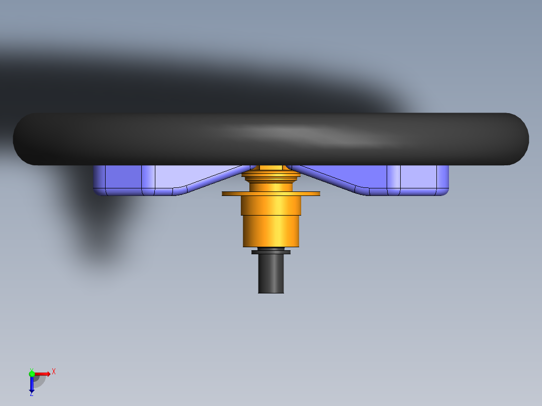 方向盘详细结构俯视图
