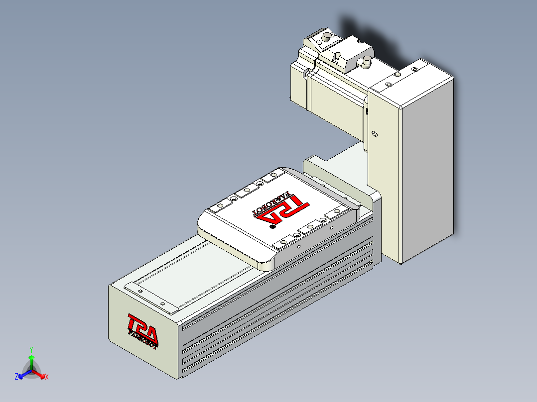 同步带全封闭直线模组TPA-HCB-85D-90-L50-LU-C-P20-N3正等轴测图