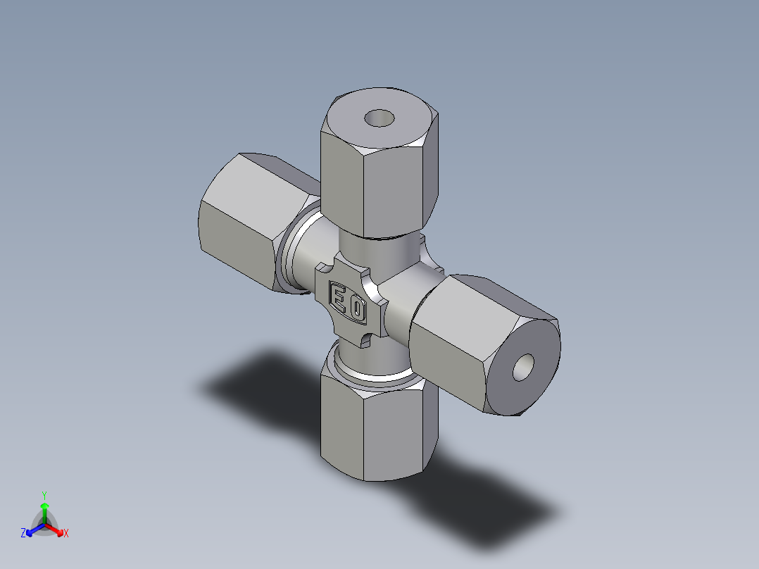 卡套式工业通用硬管接头EO_Union_cross_K06ZLCF