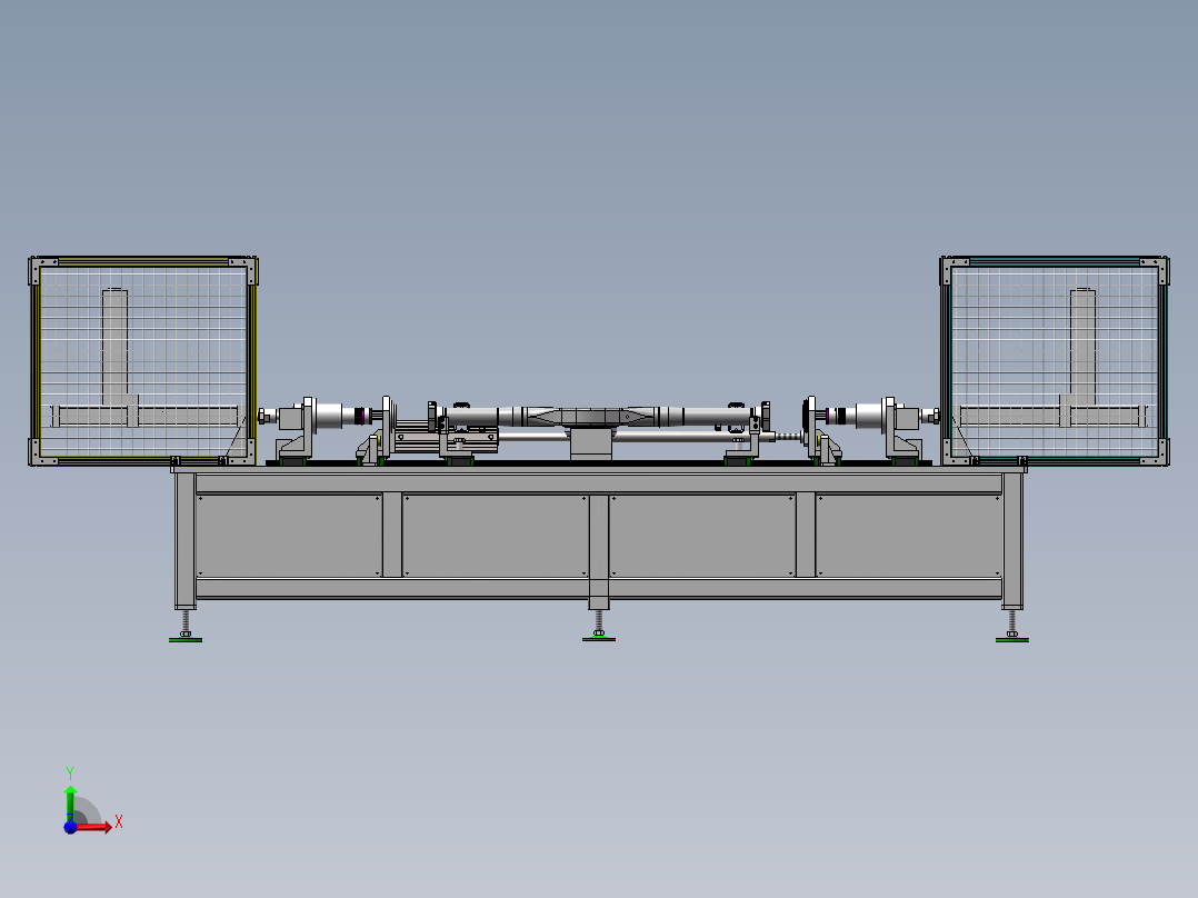卧式双头油封压机-亚太后桥总成前视图