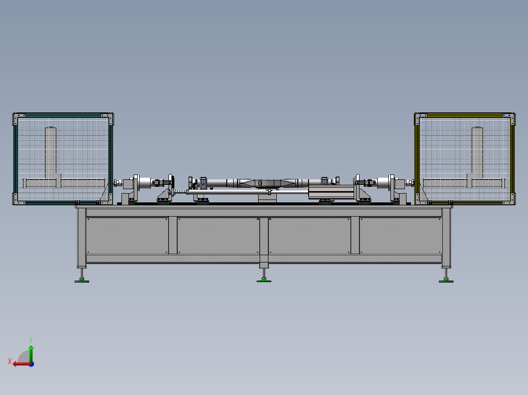 卧式双头油封压机-亚太后桥总成后视图