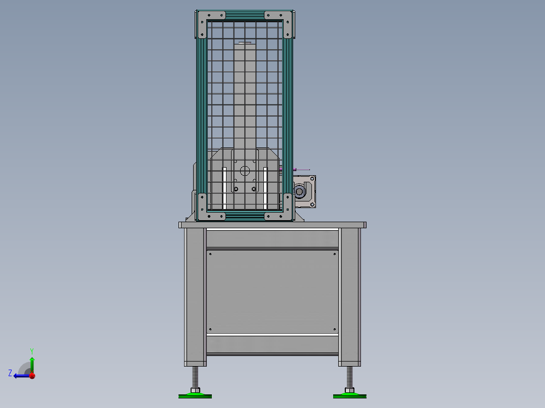 卧式双头油封压机-亚太后桥总成右视图
