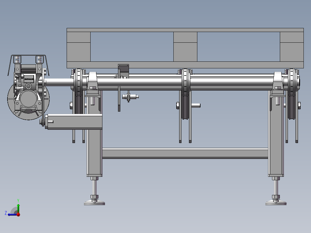 拖板输送线右视图
