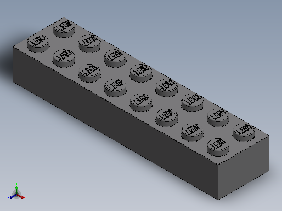 乐高套装 4421基本积木-4211391 - 3007 Medium Stone Grey Brick 2 x 8.SLDPRT