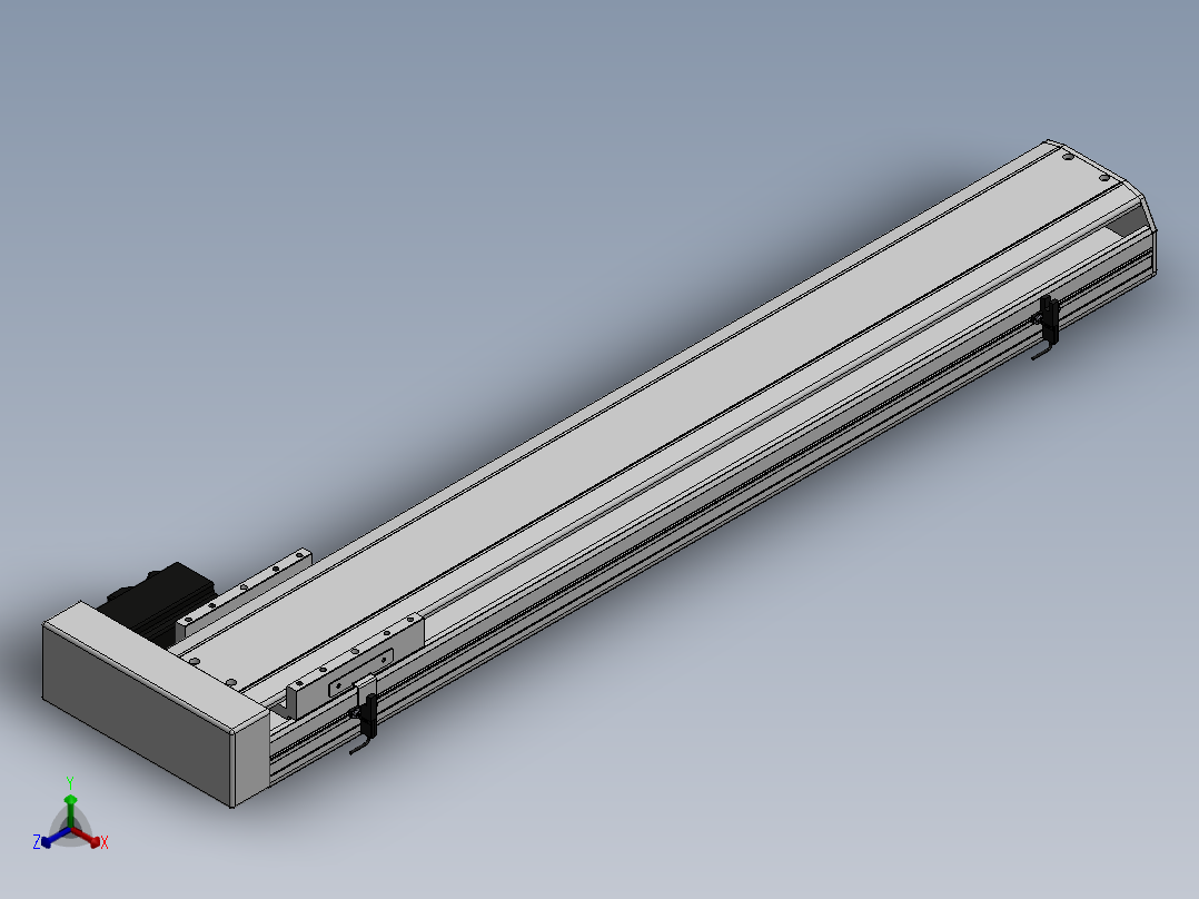 精密模组MY140-T10-750L-BR-P40B-C4-C正等轴测图