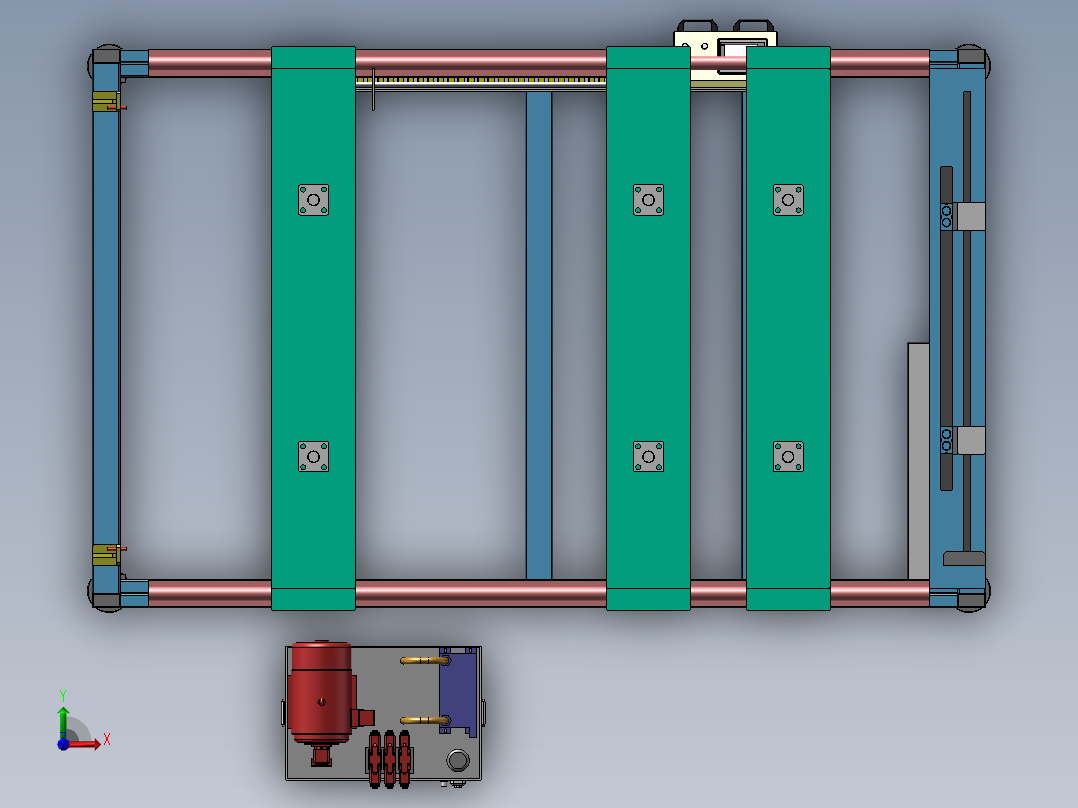 中空板封边机前视图