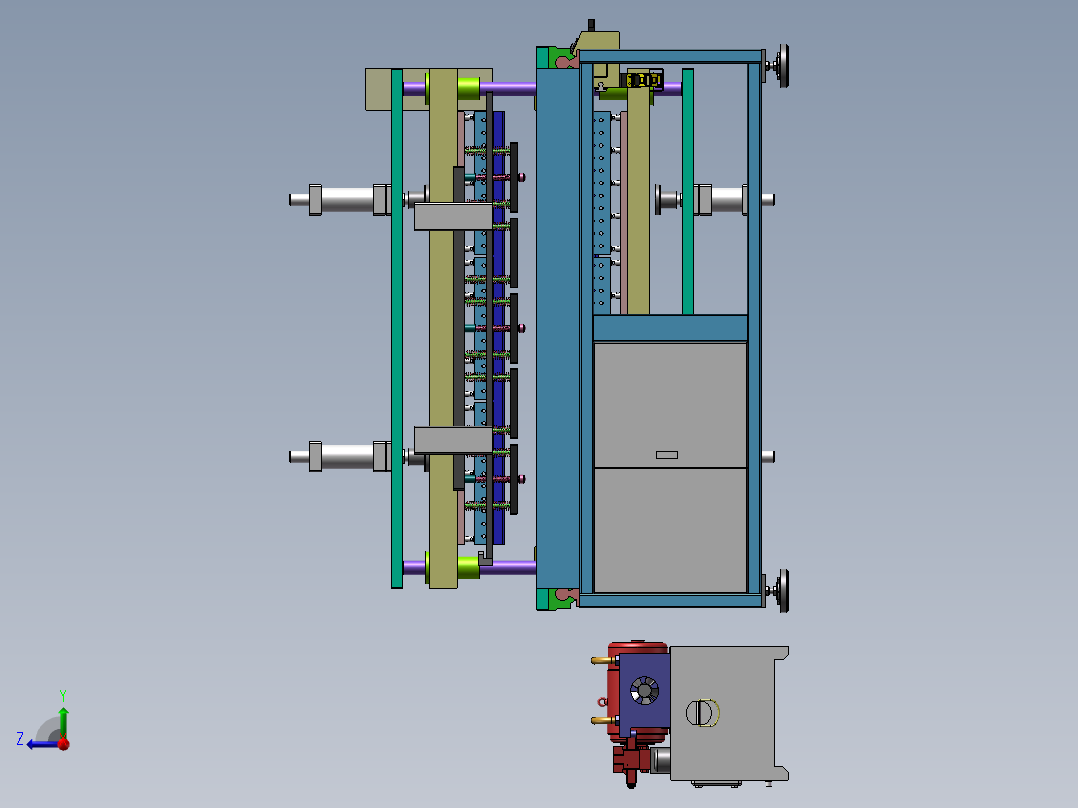 中空板封边机右视图
