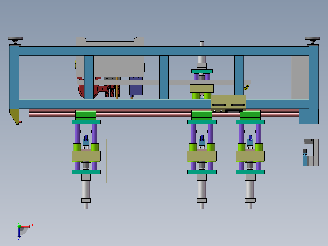 中空板封边机俯视图