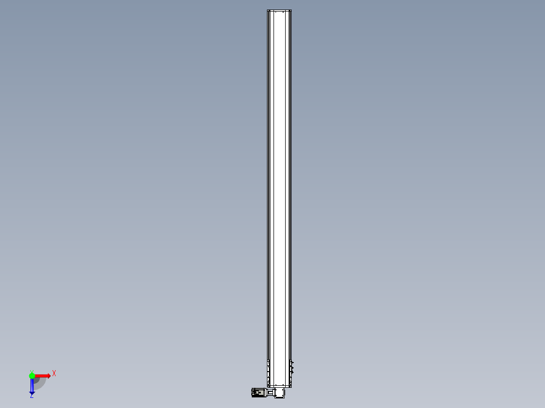 东锦同步带传动-直线滑台模组DH210B-L150-S2900-BL-P750W-C3俯视图