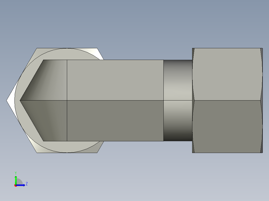 卡套式工业通用硬管接头4_c6bu-s左视图