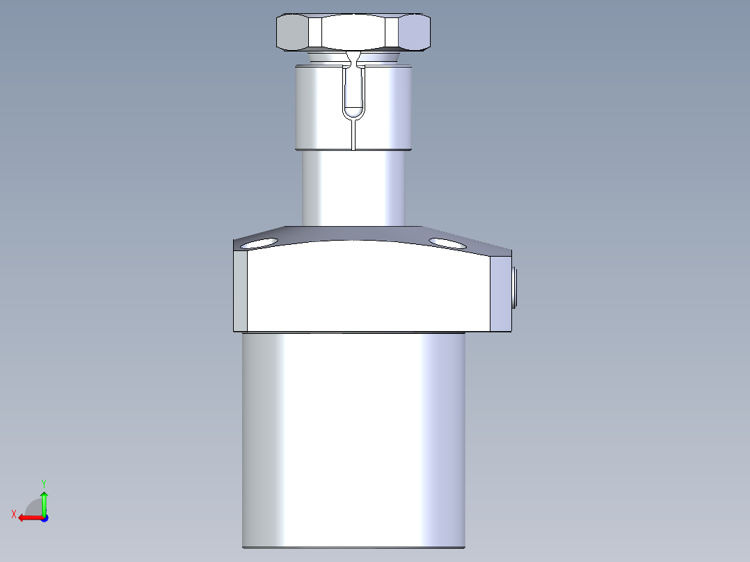 KOSMEKLHA0650-GL多系列多零件图纸模型后视图