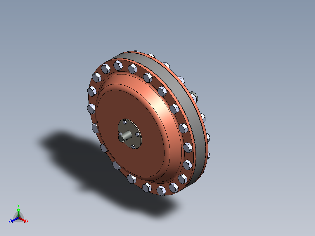 行星齿轮箱正等轴测图