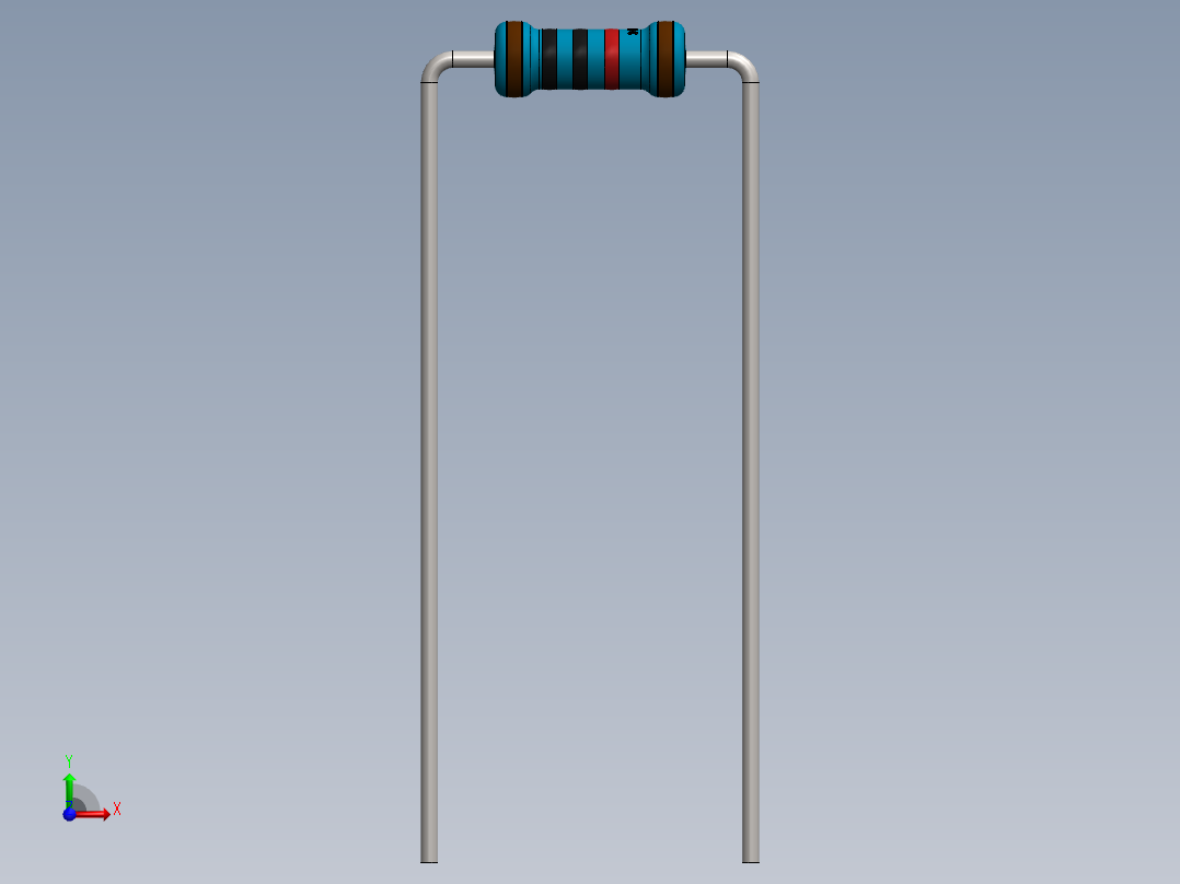 电容器 二极管 电阻器-Resistor 10K Ohm Blue前视图