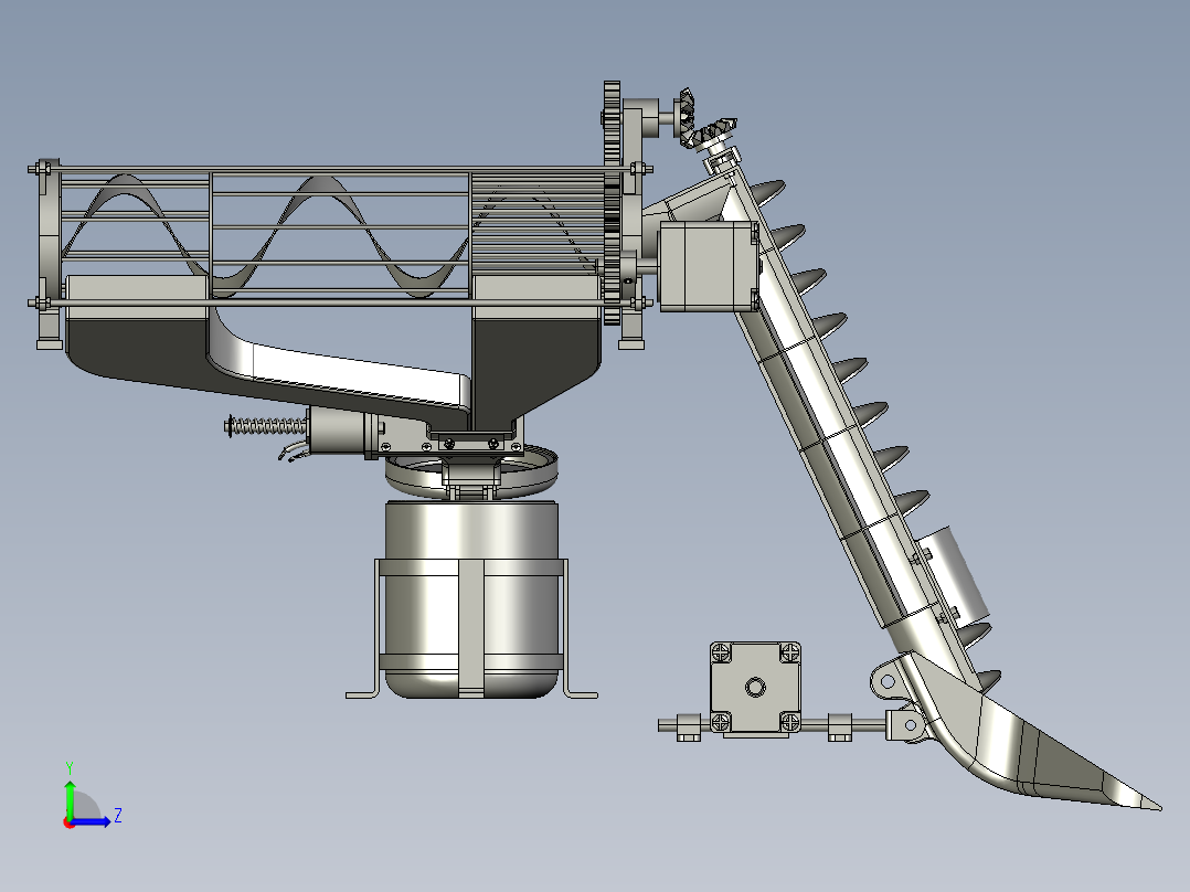 月球表面采样系统设计左视图