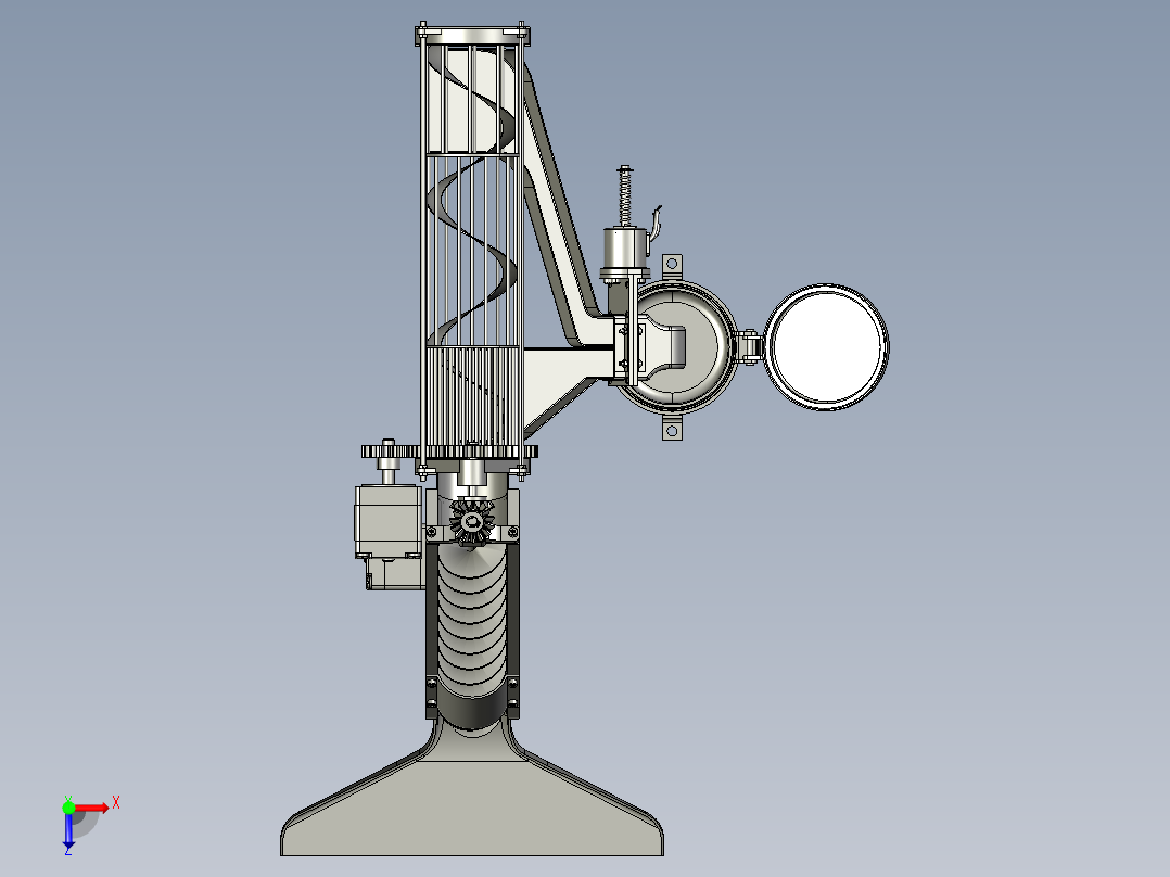 月球表面采样系统设计俯视图