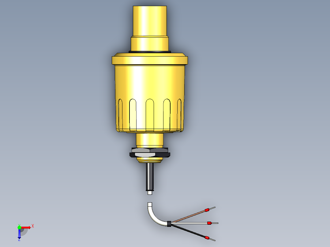 超声波设备ENSOR-RANGE-4m-13.1ft-PP-BODY-4-20mA-2-wireHART-NPT-THREAD俯视图