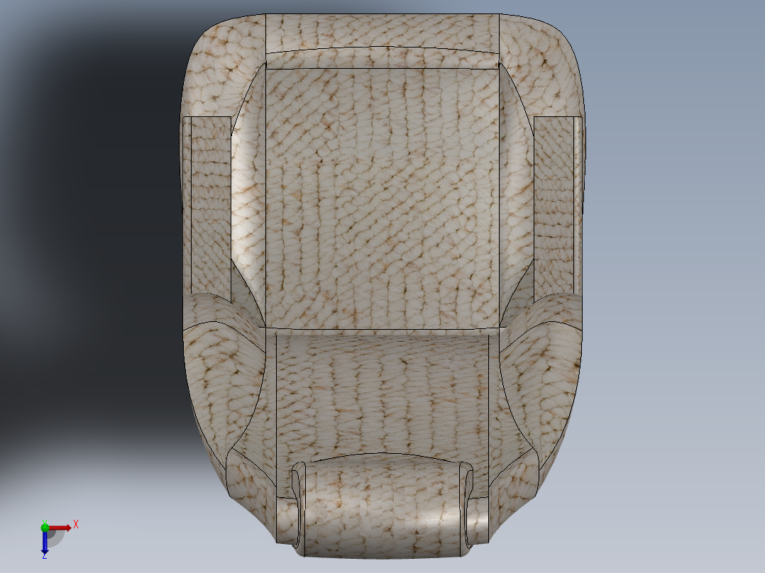 汽车座椅 (87)俯视图