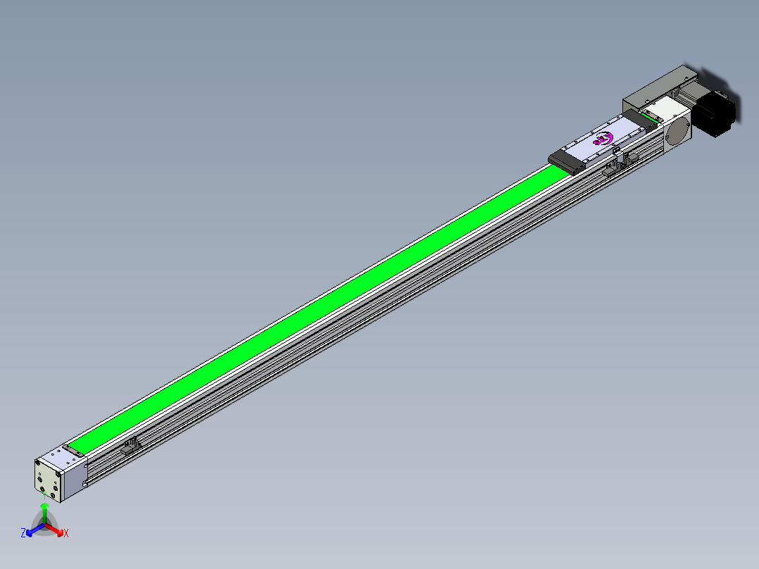 同步带滑台-欧规BC6H-L60-S1200-L-ZP40-D3正等轴测图