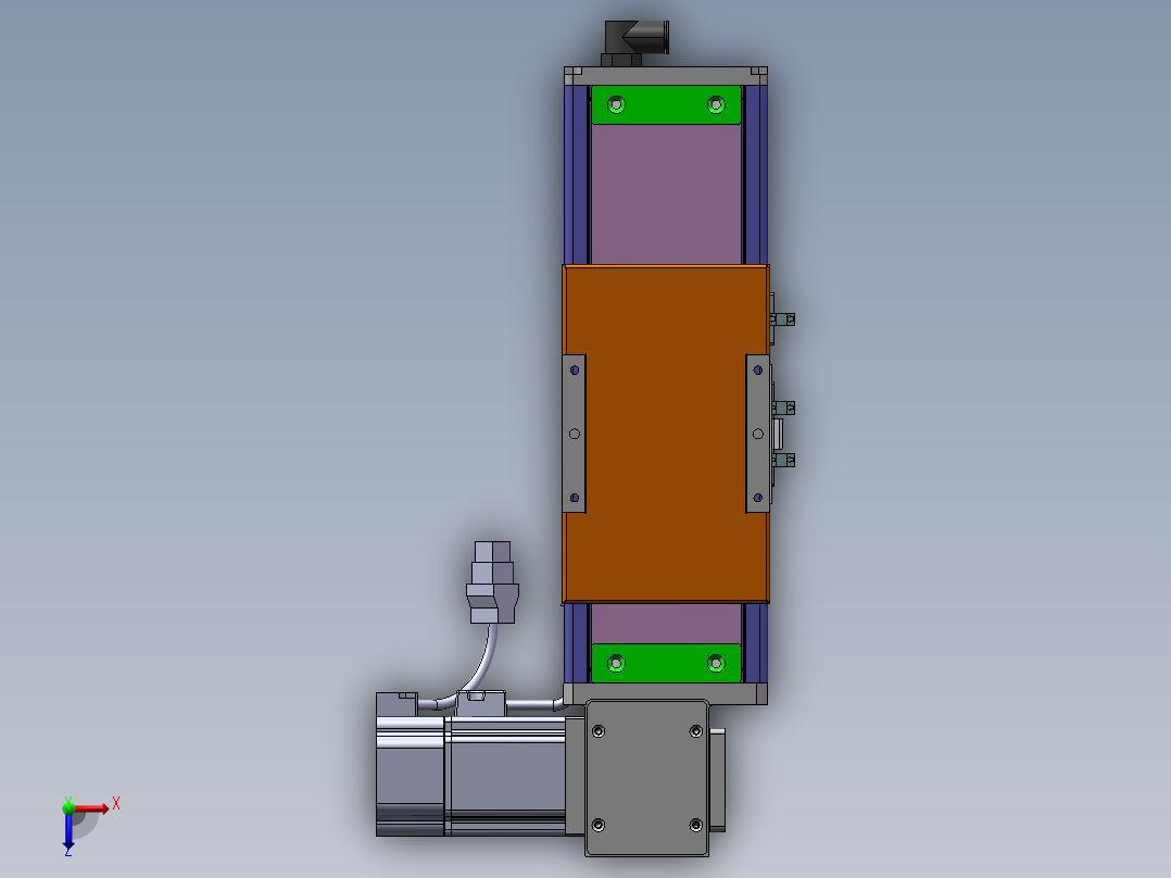 MCB同步带全封闭MCB10-RD-200W俯视图