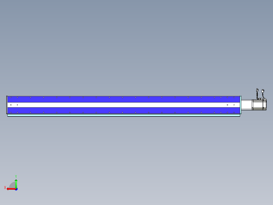 威洛博VC丝杆传动-无尘环境VC14-Lxx-C-S1500-BC-ZP75-C3后视图