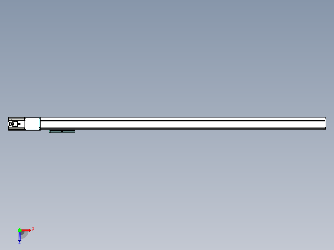 威洛博VC丝杆传动-无尘环境VC14-Lxx-C-S1500-BC-ZP75-C3俯视图