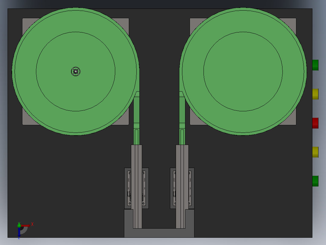 适配器插头自动化振动盘上料机sw17俯视图