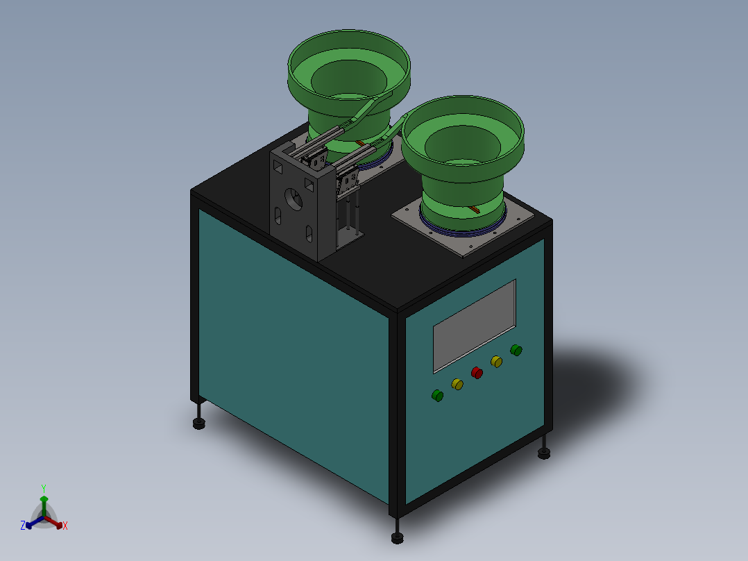 适配器插头自动化振动盘上料机sw17正等轴测图