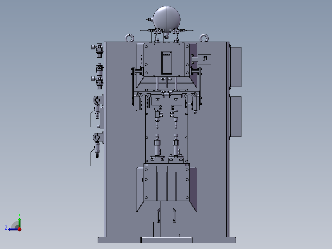四点电阻焊机sw17右视图