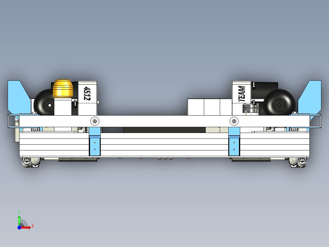 2019 Drive Base麦克纳姆轮机器人前视图
