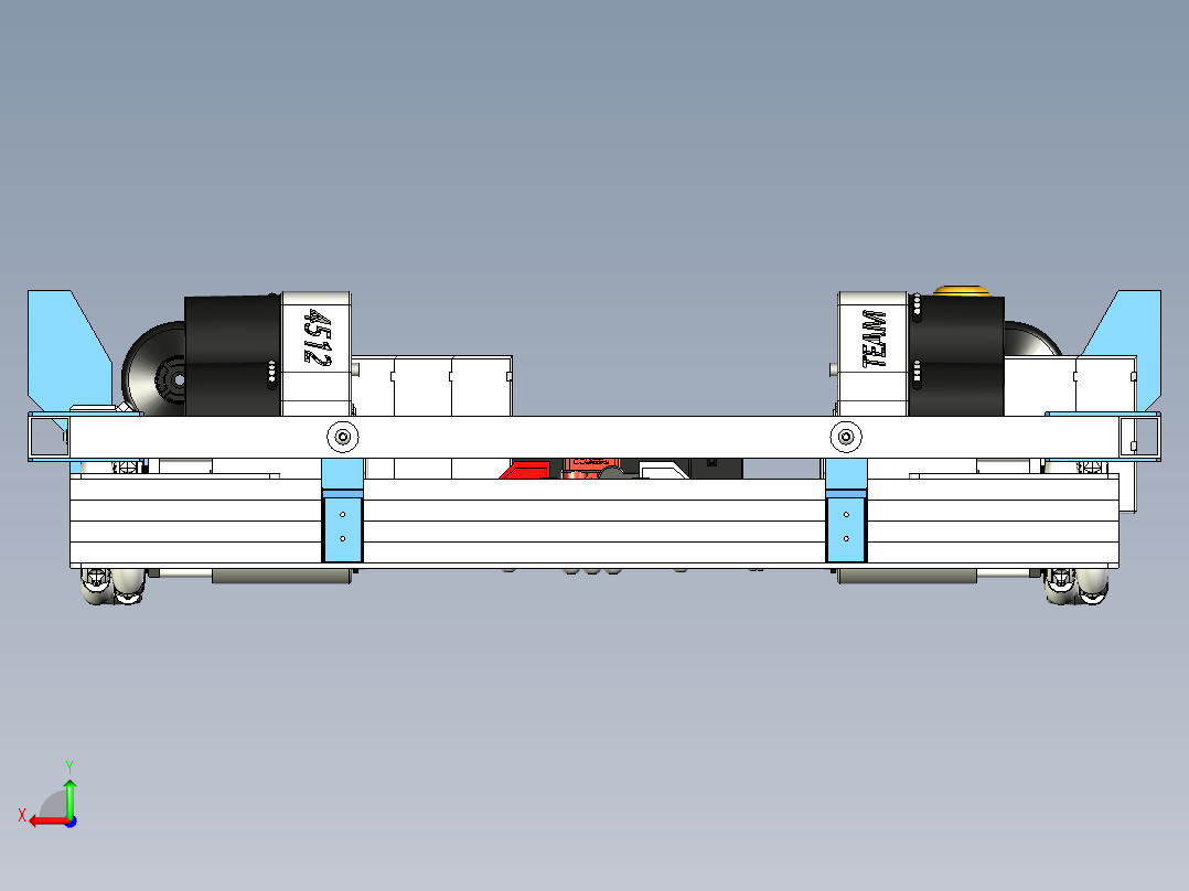2019 Drive Base麦克纳姆轮机器人后视图