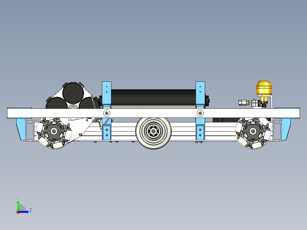2019 Drive Base麦克纳姆轮机器人左视图