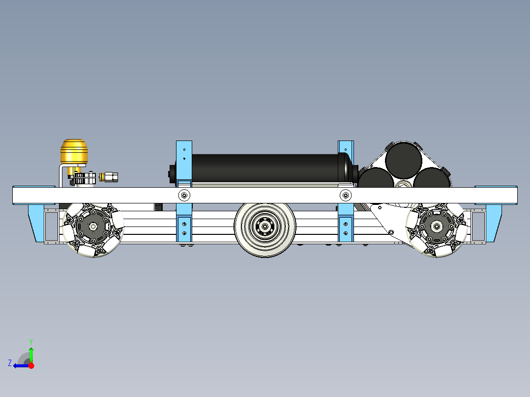 2019 Drive Base麦克纳姆轮机器人右视图