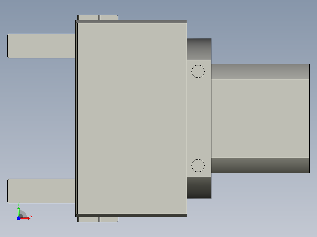 普通气爪PH01K-40前视图