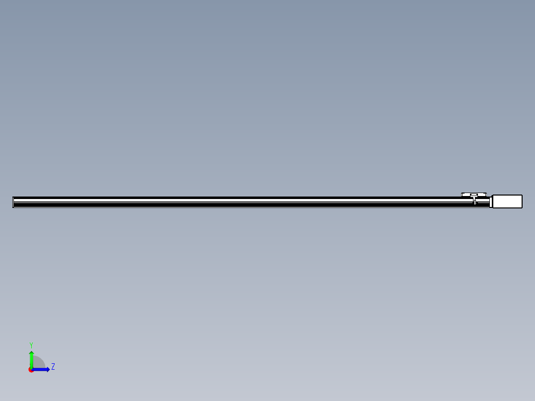 同步带全封闭直线模组TPA-HCB-105D-90-L2200-ML-Y-P20-N3左视图