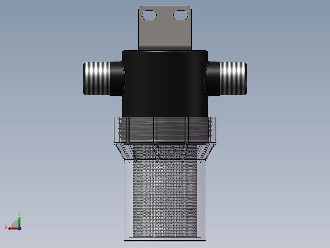 初级过滤器后视图