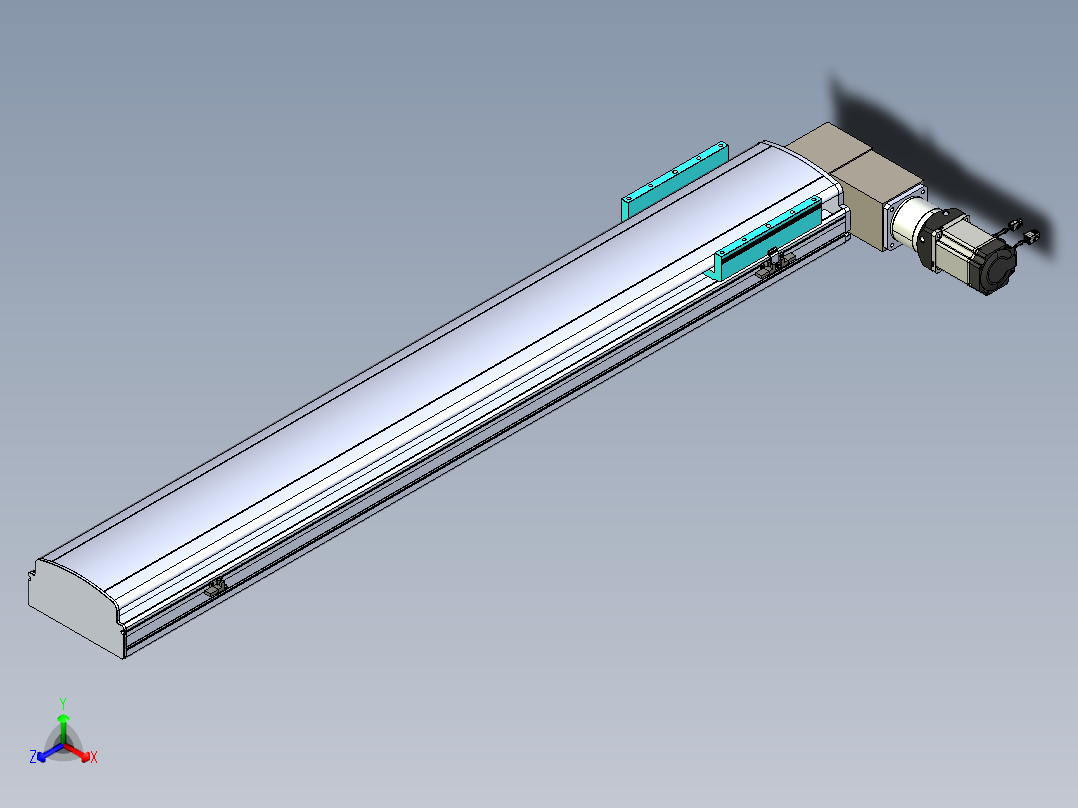 同步带滑台-半封闭B22-L100-C-S1250-R-P75-D3-N5