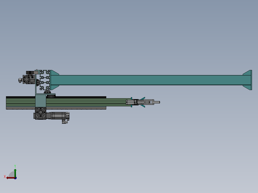 彩钢瓦自动折弯生产线后视图
