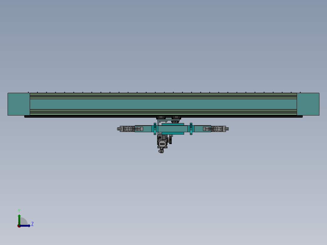 彩钢瓦自动折弯生产线左视图
