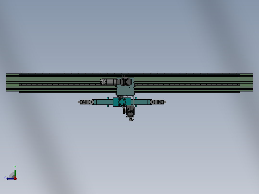 彩钢瓦自动折弯生产线右视图