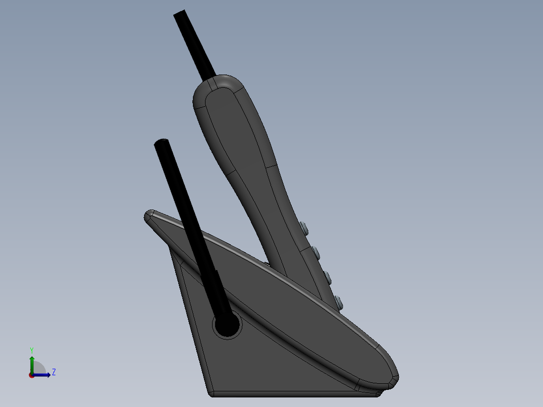 无绳电话左视图