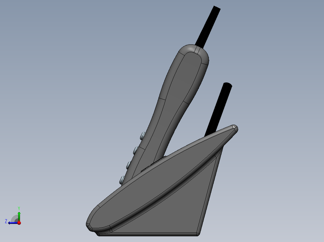 无绳电话右视图