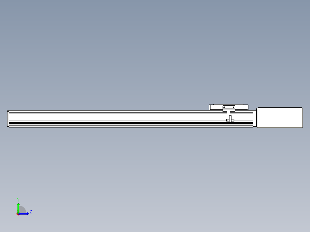 同步带全封闭直线模组TPA-HCB-105D-90-L600-ML-C-P20-N3左视图