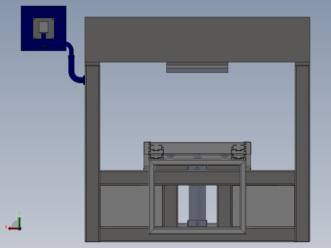 龙门式15T的压力机后视图