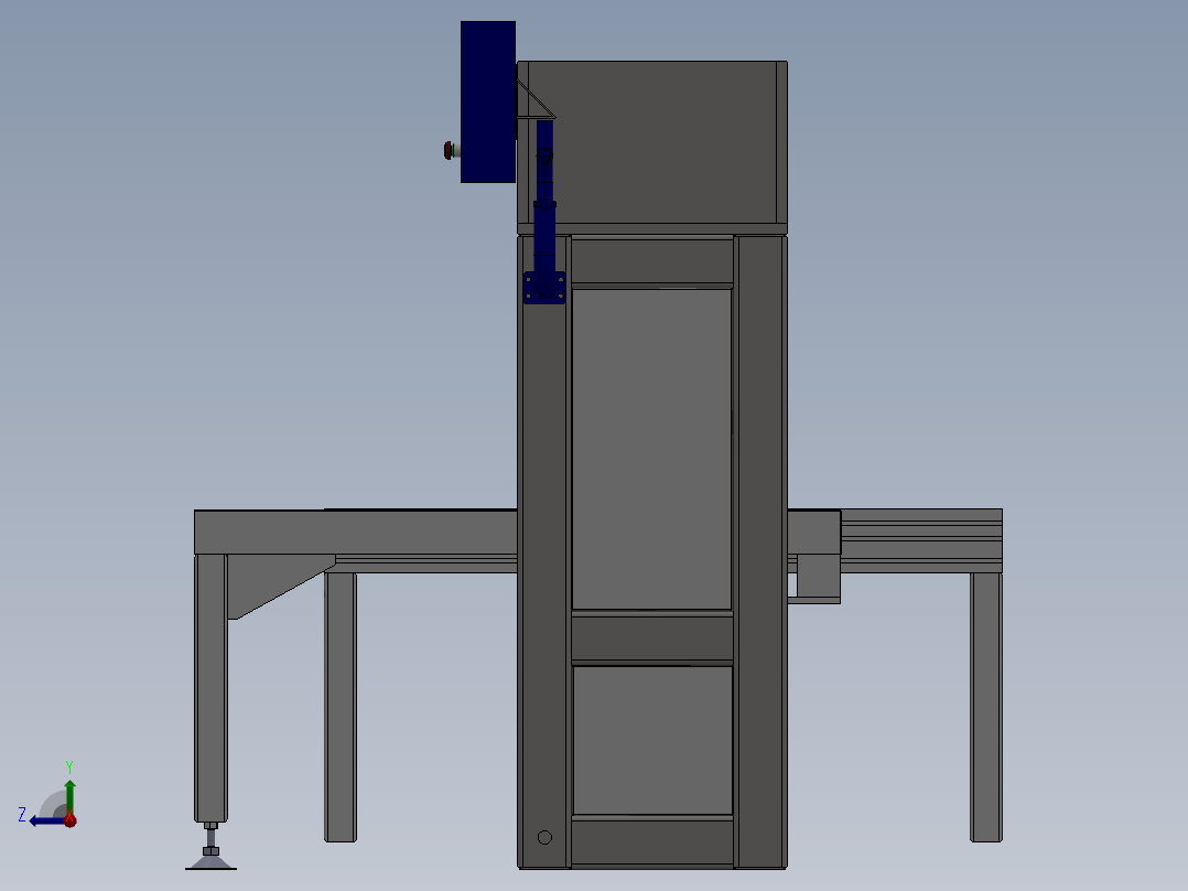 龙门式15T的压力机右视图