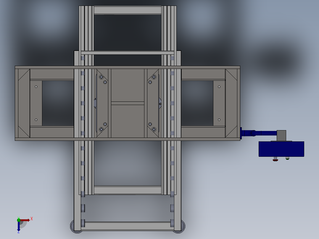 龙门式15T的压力机俯视图