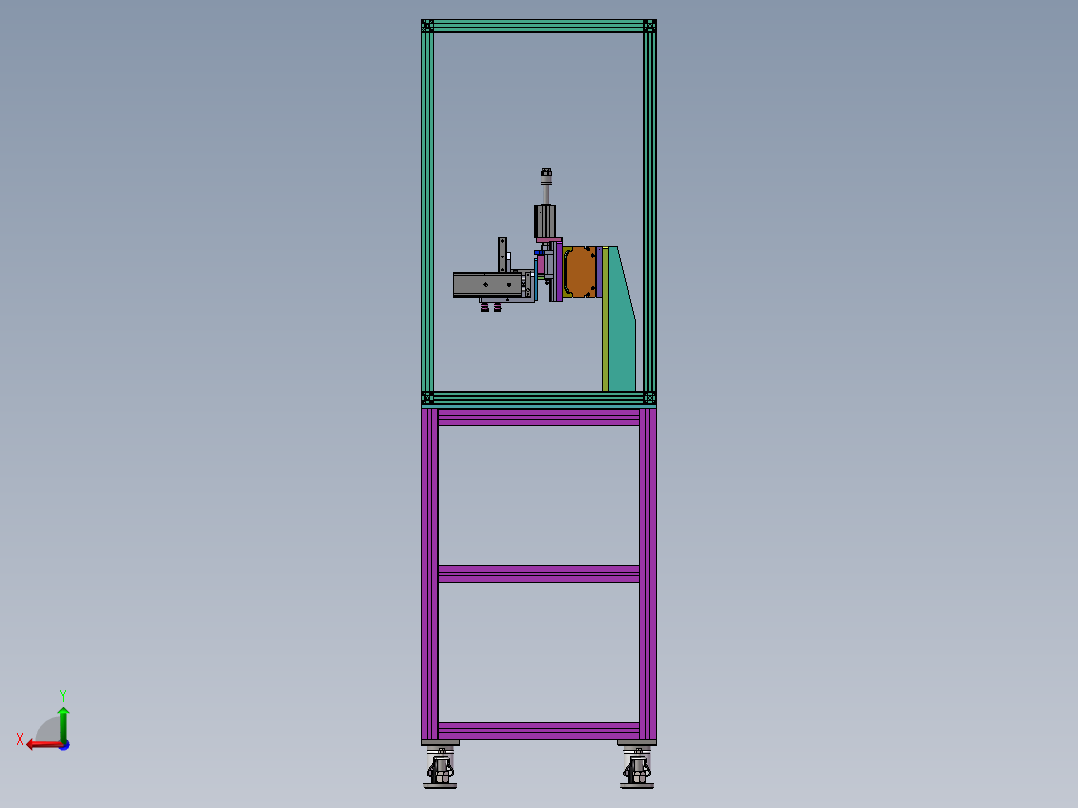 伺服滑台取料机sw18可编辑后视图