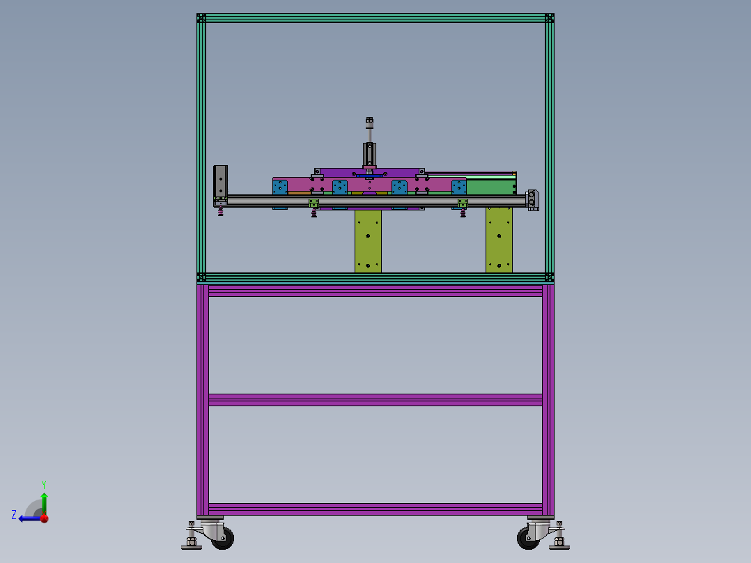 伺服滑台取料机sw18可编辑右视图