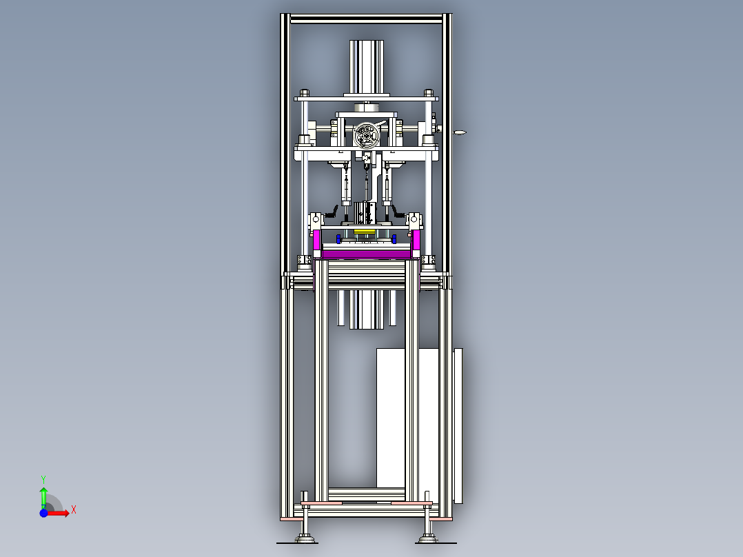 汽车制动器检测线step前视图